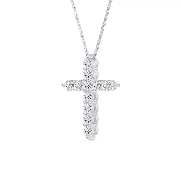 Classic Lab Diamond Cross Necklace (1.00 ct. tw.)