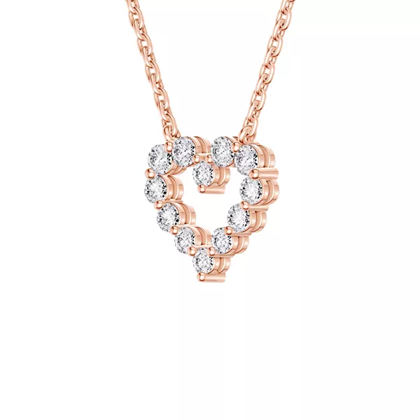 Floating Heart Lab Diamond Pendant (0.25 ct. tw.)