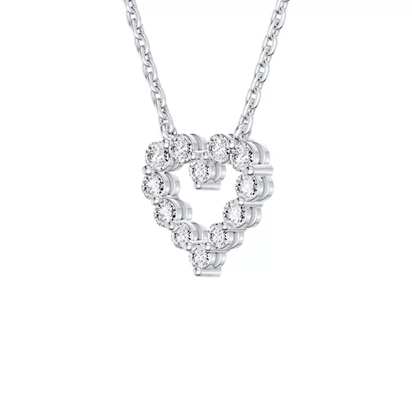 Floating Heart Lab Diamond Pendant (0.25 ct. tw.)