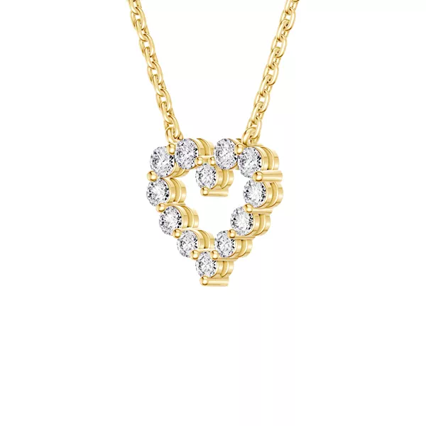 Floating Heart Lab Diamond Pendant (0.25 ct. tw.)