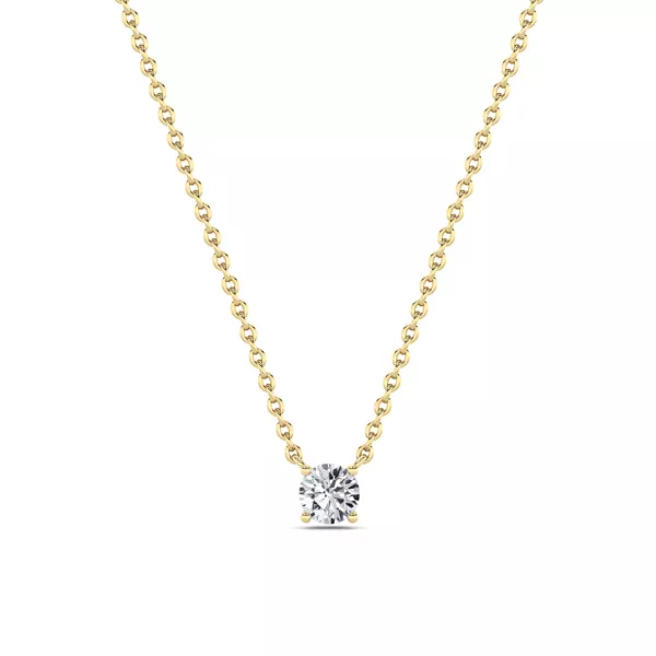 Floating Lab Diamond Solitaire Necklace (.25 ct.)