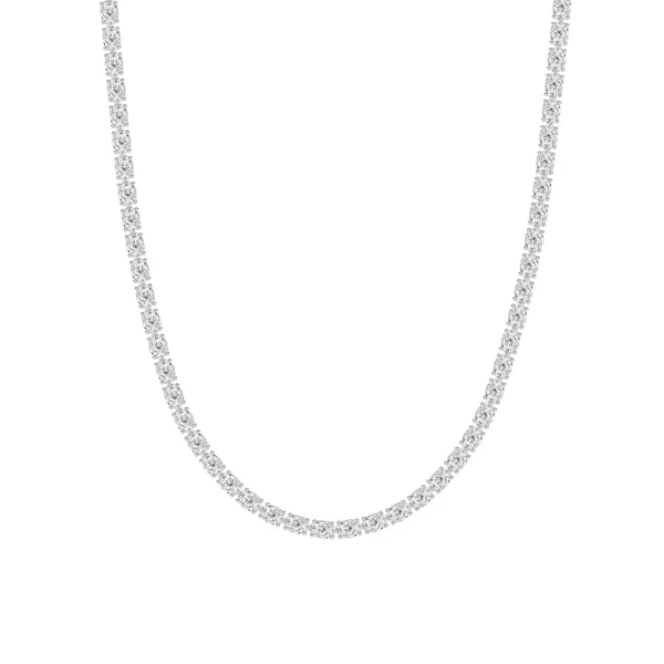Adjustable Oval Lab Diamond Eternity Necklace (25.00 ct. tw.)