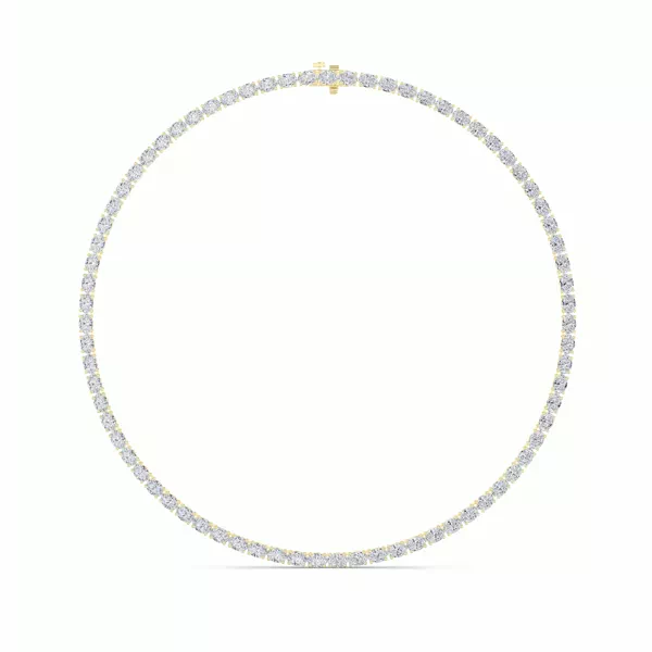 Adjustable Oval Lab Diamond Eternity Necklace (36.00 ct. tw.)