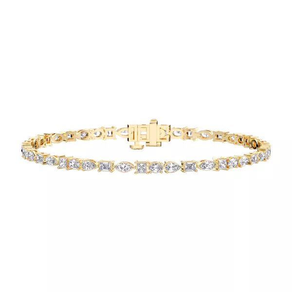 Isara Mixed Shape Lab Diamond Bracelet