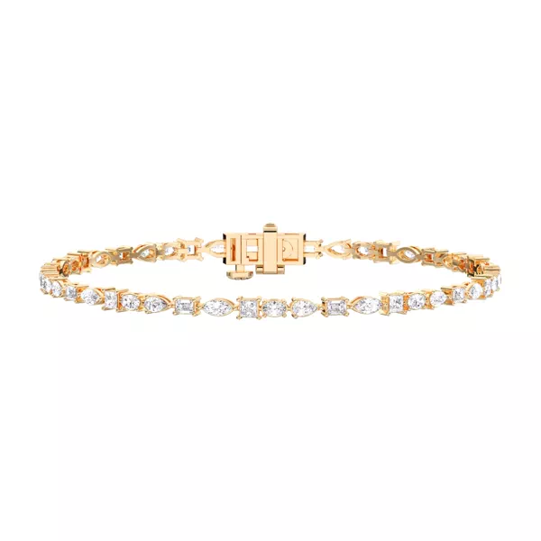 Nova Mixed-Shape Lab Diamond Tennis Bracelet