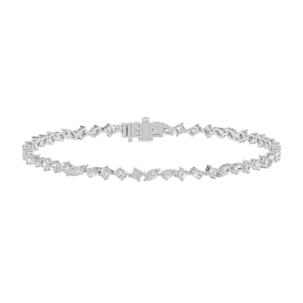 Zina Mixed Shape Lab Diamond Bracelet