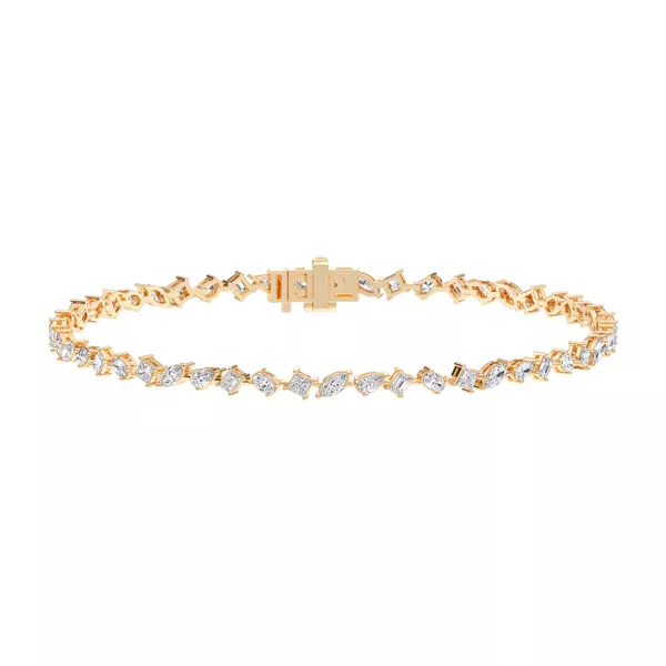 Zina Mixed Shape Lab Diamond Bracelet