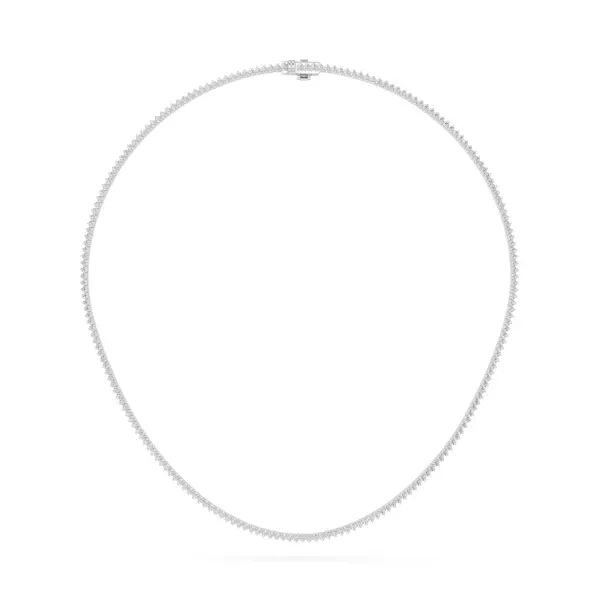 Lab Diamond Silver Tennis Necklace (3.00 ct. tw.)