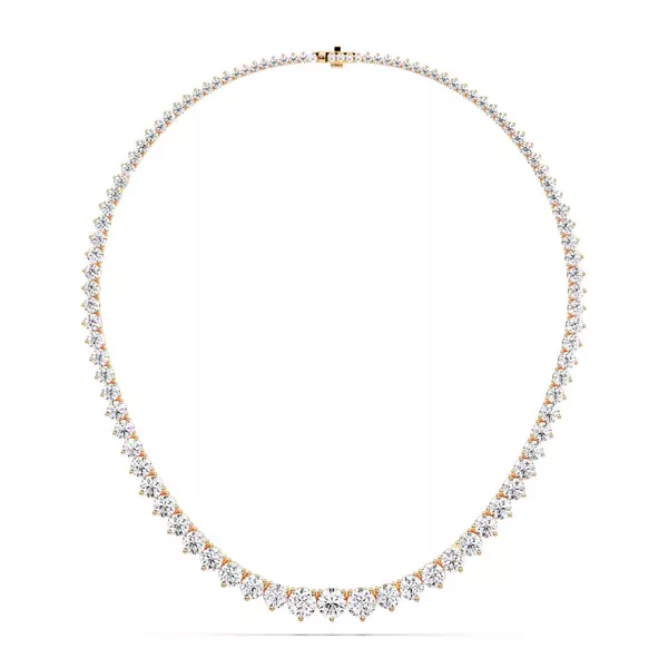 Round Lab Diamond Graduated Riviera Necklace (20 ct. tw.)