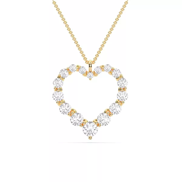 Amora Heart Lab Diamond Necklace (2.00 ct. tw.)