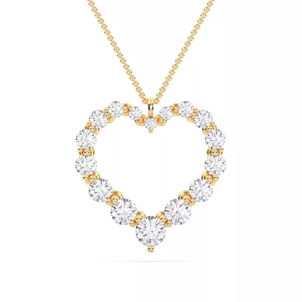 Amora Heart Lab Diamond Necklace (3.00 ct. tw.)