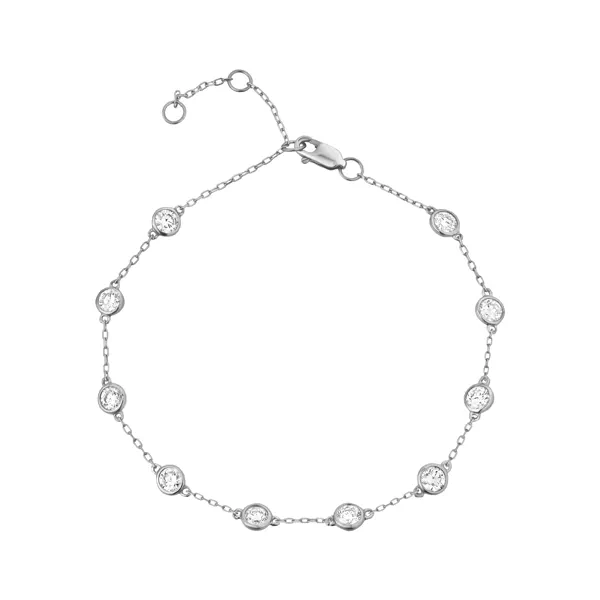 Bezel Lab Diamond Station Bracelet (1.00 ct. tw.)