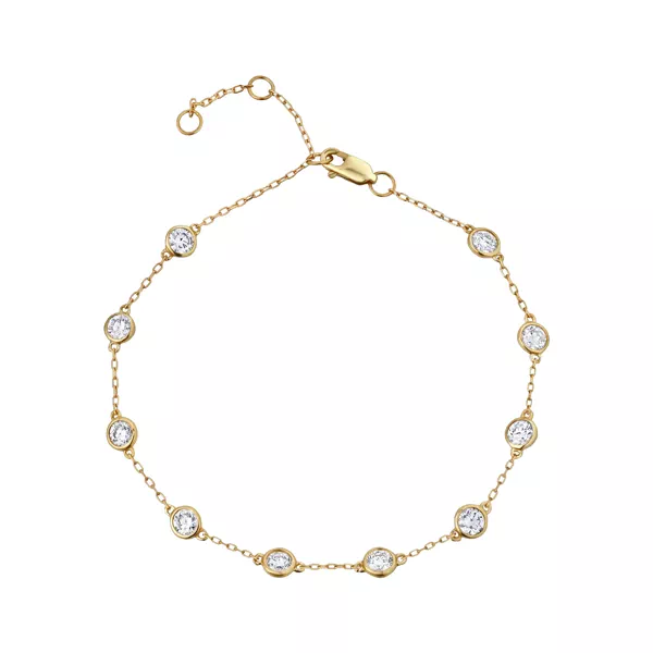 Bezel Lab Diamond Station Bracelet (1.00 ct. tw.)