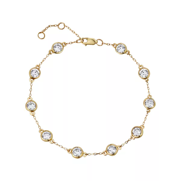 Bezel Lab Diamond Station Bracelet (2.00 ct. tw.)