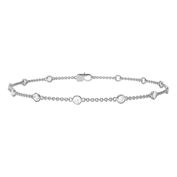 Bezel Lab Diamond Station Bracelet (3.00 ct. tw.)