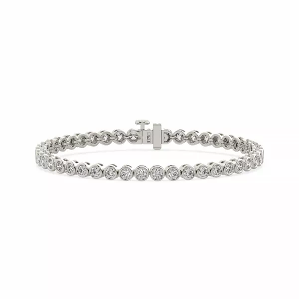Bezel Lab Diamond Silver Bracelet (3.00 ct. tw.)