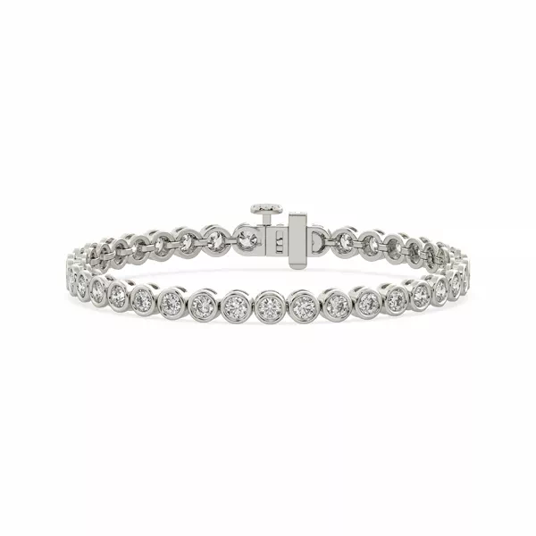 Bezel Lab Diamond Silver Bracelet (5.00 ct. tw.)