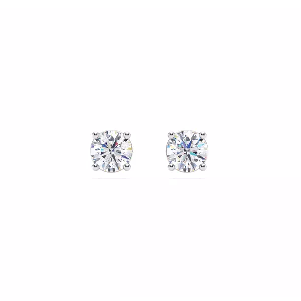 Lab Diamond Silver Stud Earrings (.75 ct. tw.)