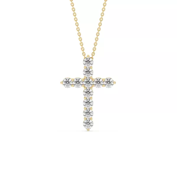 Cross Lab Diamond Vermeil Necklace (1.00 ct. tw.)