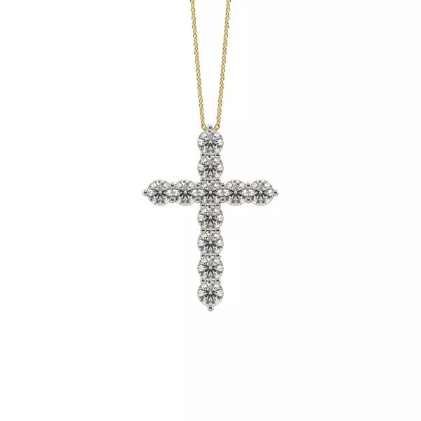 Cross Lab Diamond Vermeil Necklace (1.50 ct. tw.)
