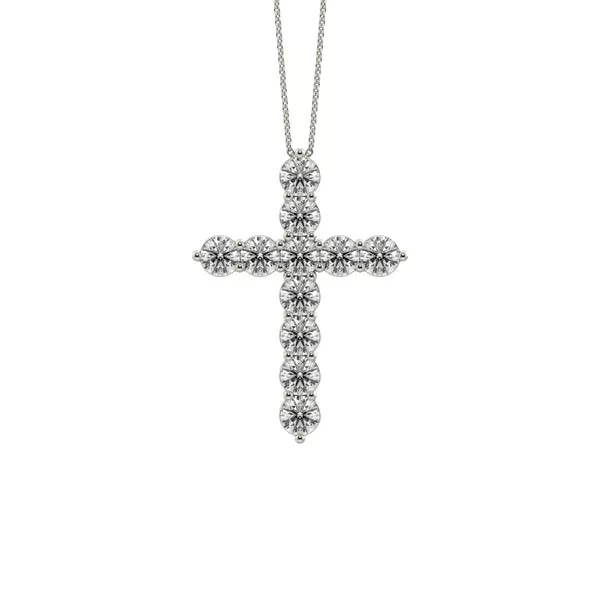 Cross Lab Diamond Silver Necklace (2.00 ct. tw.)