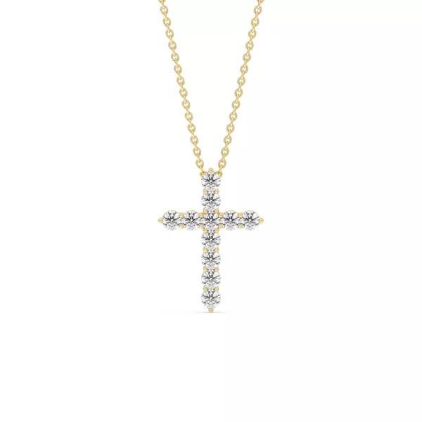 Cross Lab Diamond Vermeil Necklace (.50 ct. tw.)