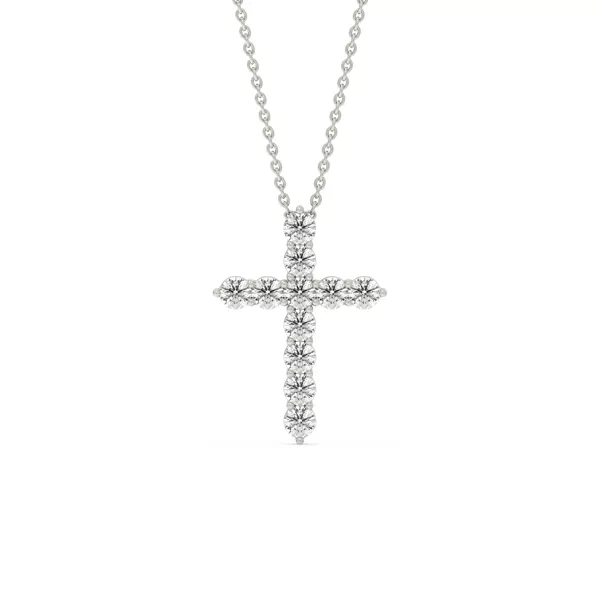 Cross Lab Diamond Silver Necklace (.75 ct. tw.)