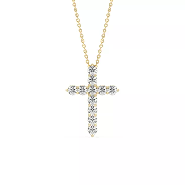 Cross Lab Diamond Vermeil Necklace (.75 ct. tw.)