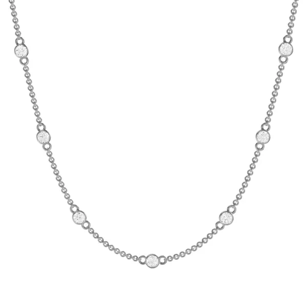 Bezel Lab Diamond Station Necklace (2.00 ct. tw.)
