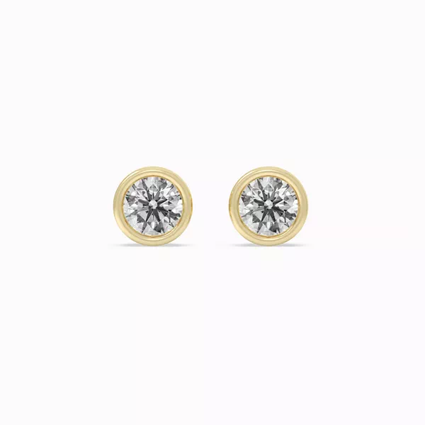 Bezel Lab Diamond Vermeil Earrings (2.00 ct. tw.)