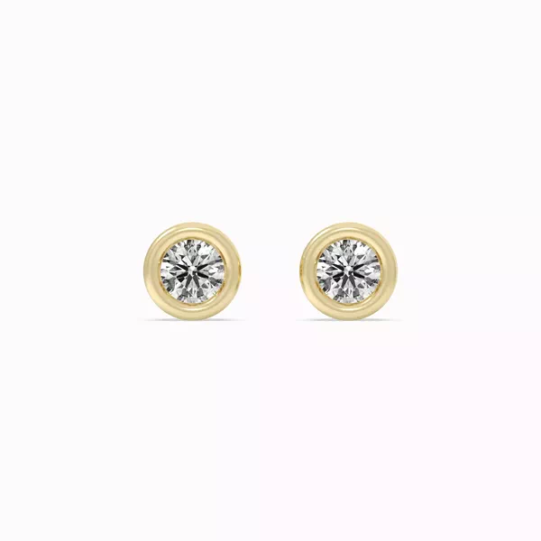 Bezel Lab Diamond Vermeil Earrings (.25 ct. tw.)