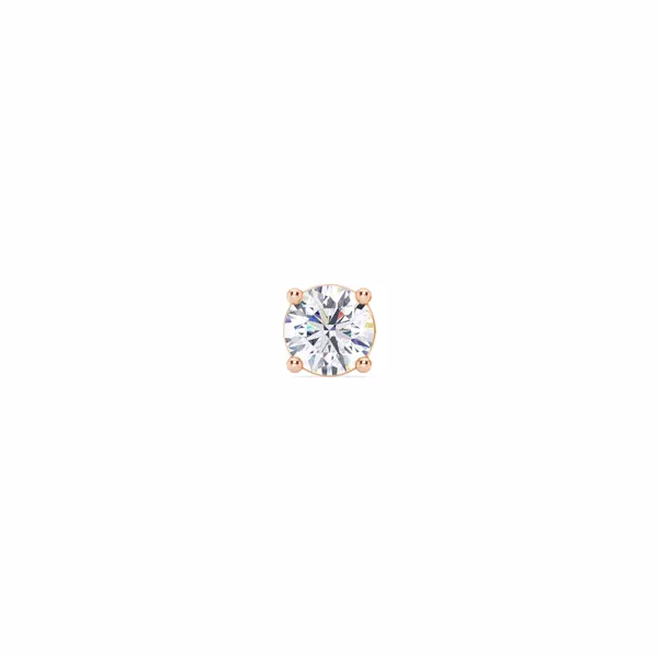 Single Lab Diamond Screw Back Stud Earring (3/8ct)