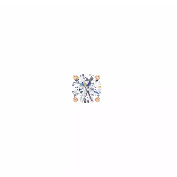Single Lab Diamond Screw Back Stud Earring (3/4ct)