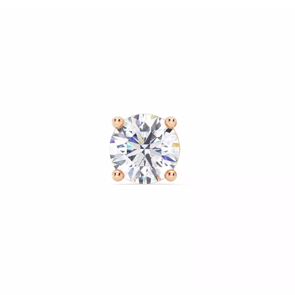 Single Lab Diamond Screw Back Stud Earring (2.5ct)