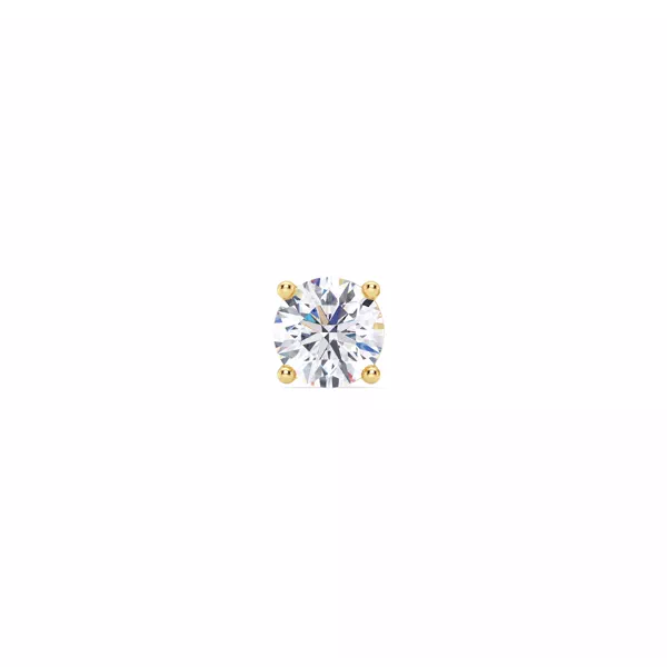 Single Lab Diamond Screw Back Stud Earring (3/4ct)