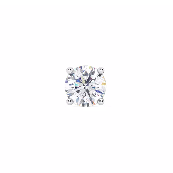 Single Lab Diamond Screw Back Stud Earring (2ct)