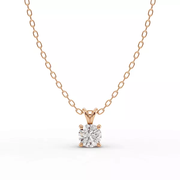 Split Bail Lab Diamond Solitaire Necklace (½ ct.)