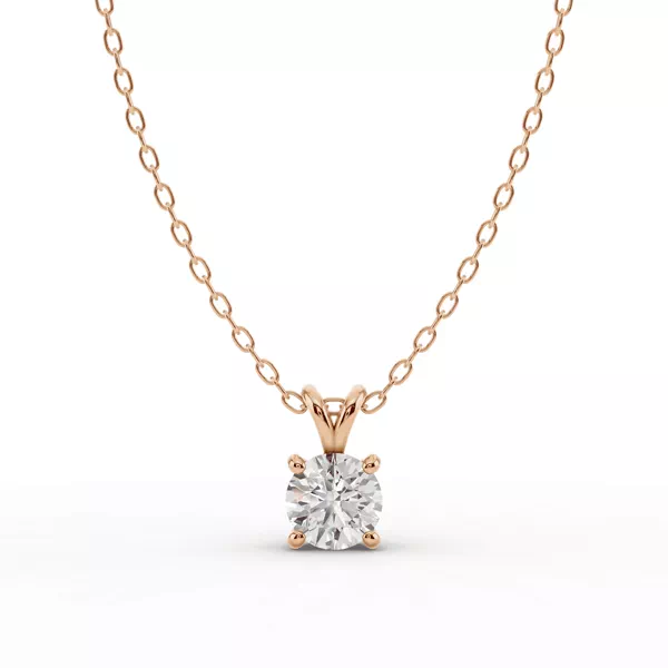 Split Bail Lab Diamond Solitaire Necklace (¾ ct.)