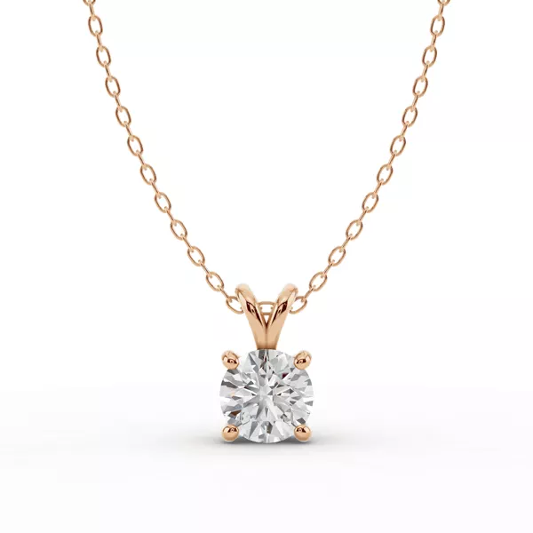Split Bail Lab Diamond Solitaire Necklace (1.50 ct.)