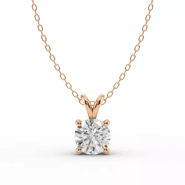 Split Bail Lab Diamond Solitaire Necklace (2.00 ct.)