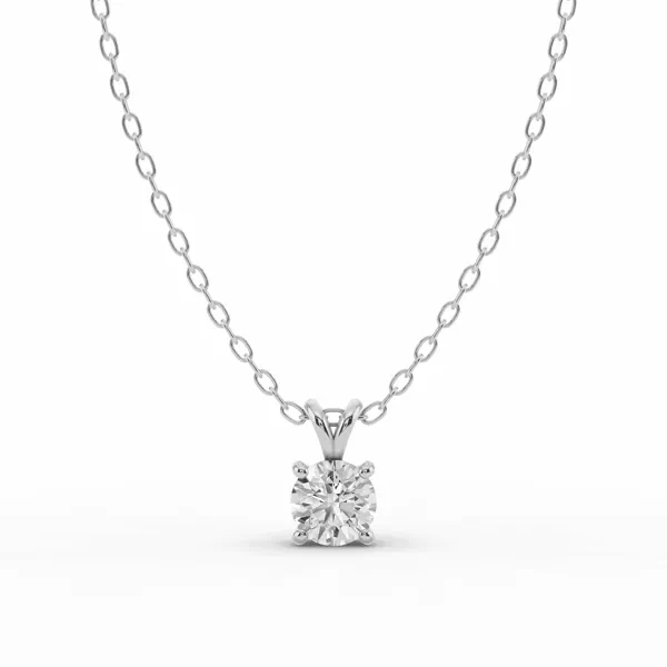Split Bail Lab Diamond Solitaire Necklace (½ ct.)