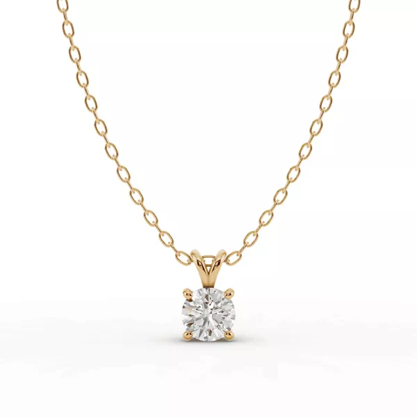 Split Bail Lab Diamond Solitaire Necklace (½ ct.)