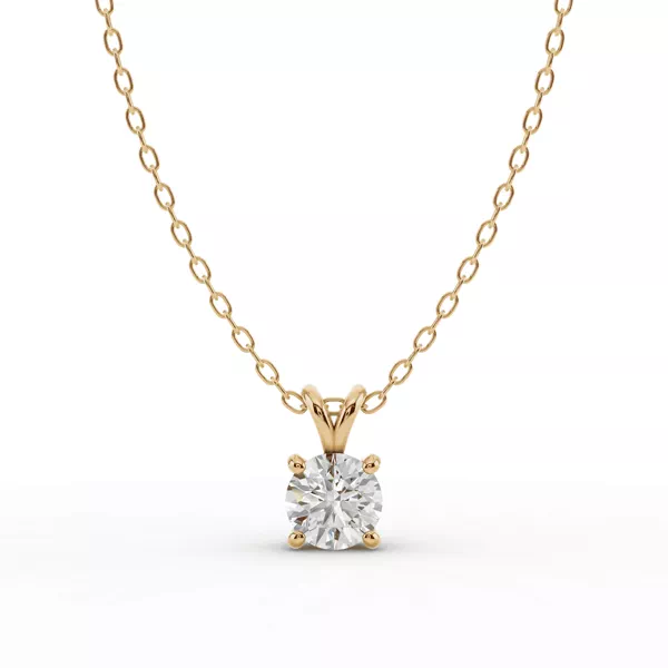 Split Bail Lab Diamond Solitaire Necklace (¾ ct.)