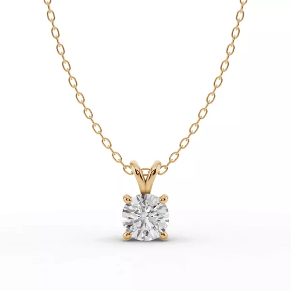 Split Bail Lab Diamond Solitaire Necklace (1.00 ct.)