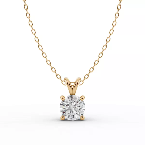 Split Bail Lab Diamond Solitaire Necklace (1.50 ct.)