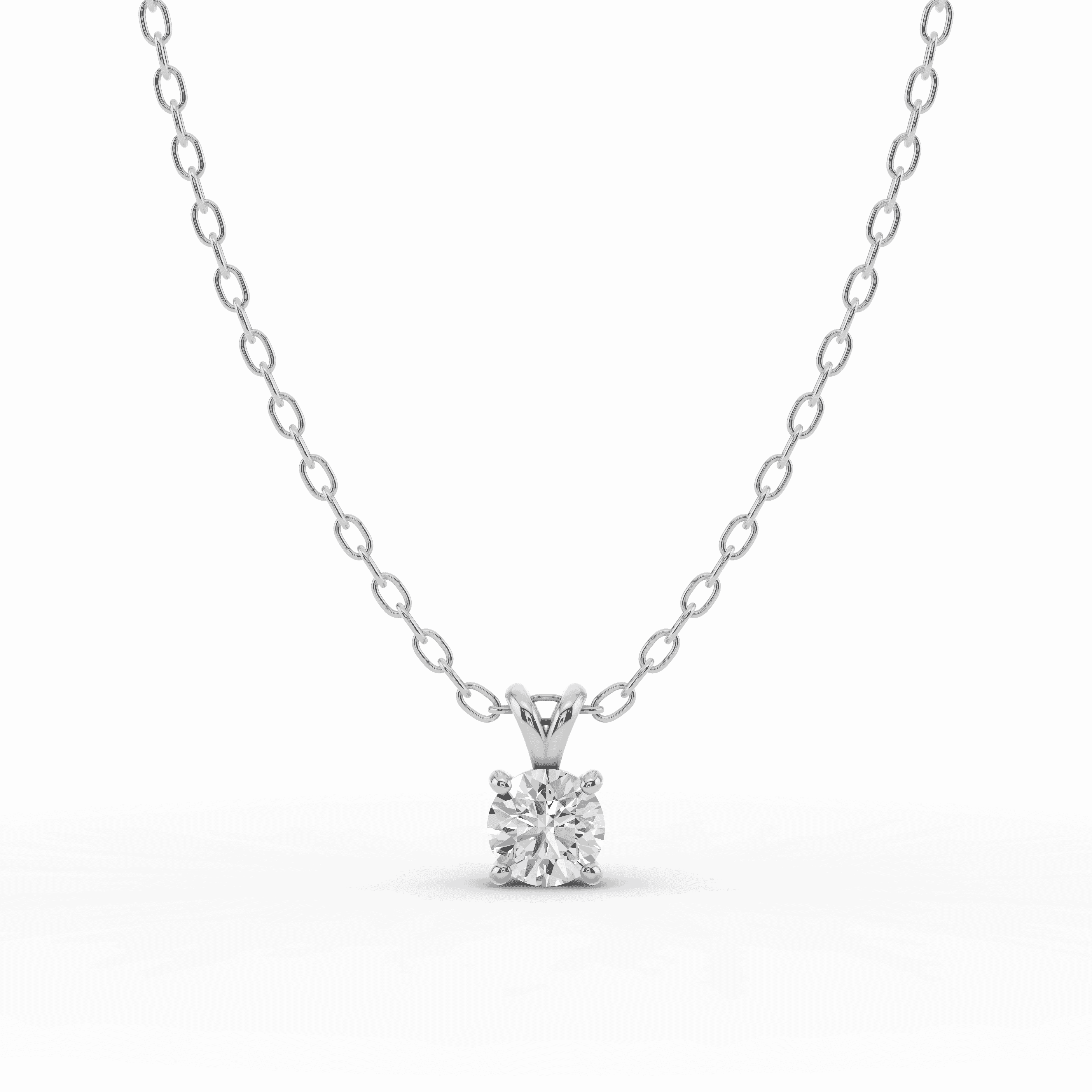 Split Bail Lab Diamond Solitaire Necklace (¼ ct.)
