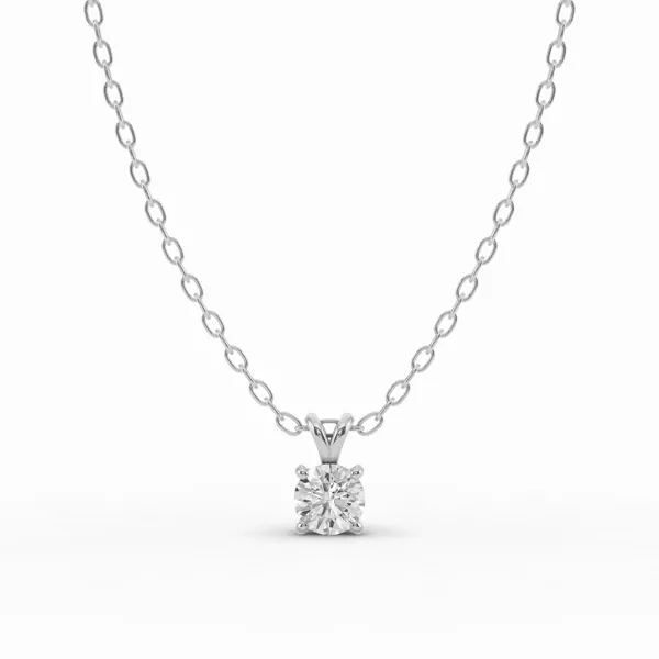 Split Bail Lab Diamond Solitaire Necklace (¼ ct.)