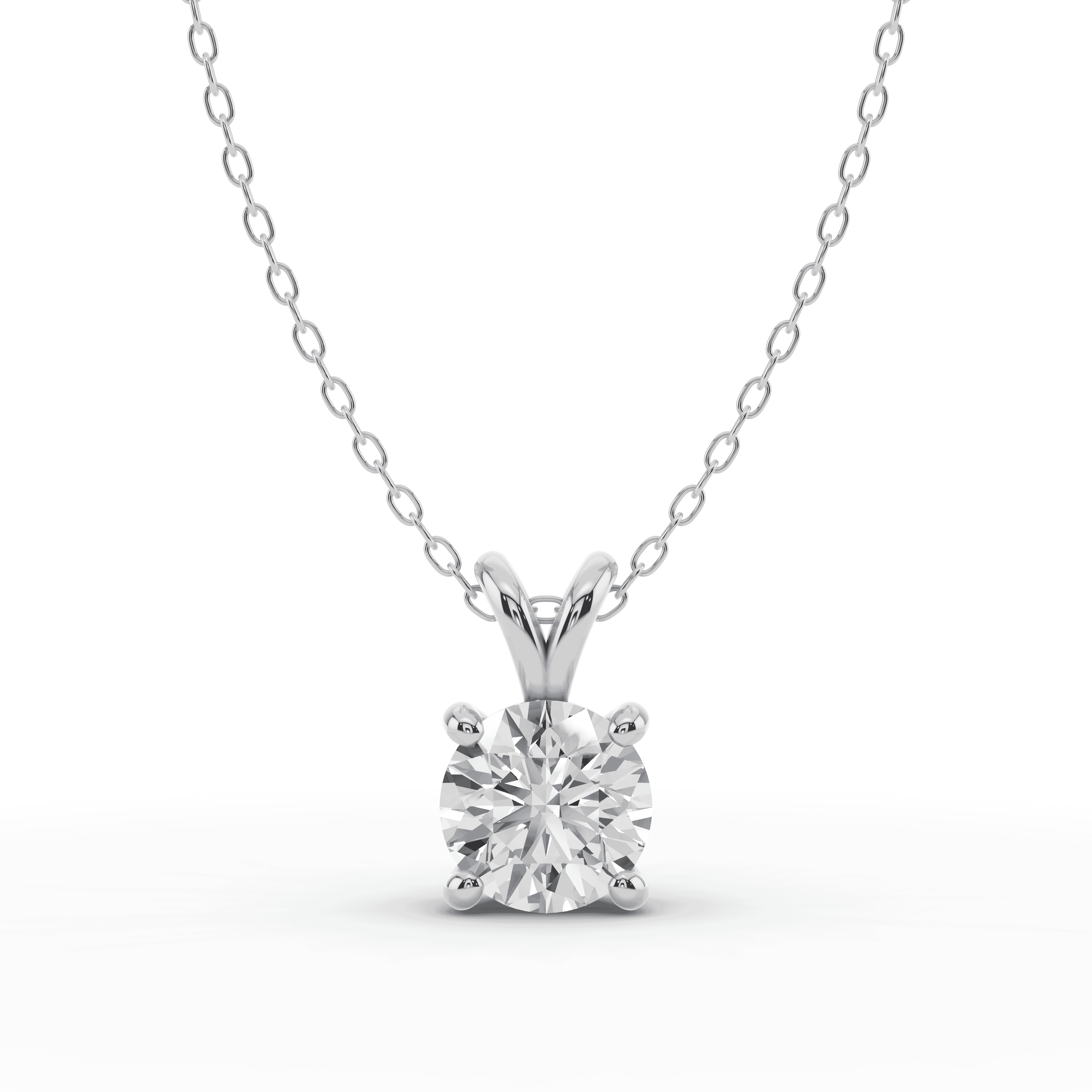 Split Bail Lab Diamond Solitaire Necklace (2.00 ct.)