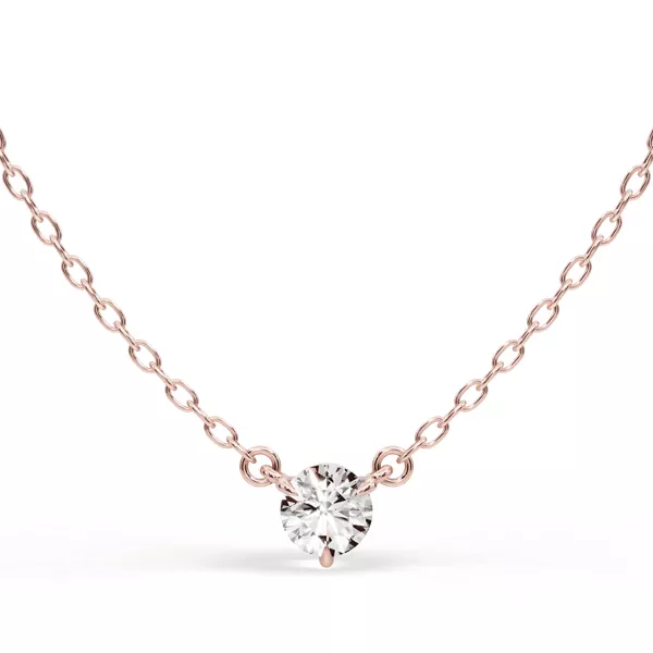 3-Prong Lab Diamond Solitaire Necklace (1/4 ct.)