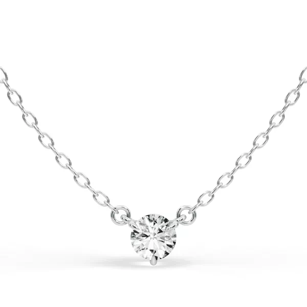 3-Prong Lab Diamond Solitaire Necklace (1/3 ct.)